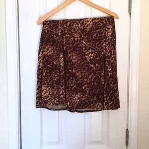 Susan Graver Style leopard print skirt